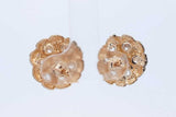 0.7cttw Diamond Nugget Stud Earrings In 10k Yellow Gold 2.6 Grams Eb0926loxde