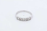 0.25cttw Diamond Ring In 14k White Gold 2.2 Grams Size 6 Eb0626orrdu