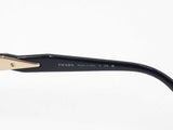 Prada Gold-tone Metal & Black Acetate Full Rim Oval Sunglasses Fw0226szdu