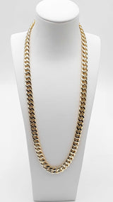 Cuban Link Chain Sterling Silver Cubic Zirconia 22 Inch Ebocrdu 144030001652