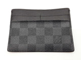Louis Vuitton Black Damier Graphite Coated Canvas Card Id Holder Do0926lxzde