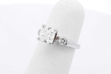 0.9cttw Diamond Ring In 14k White Gold 3.1 Grams Size 3.75 Eb0726ixzsa