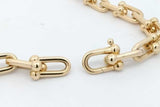 Tiffany & Co. 18k Yellow Gold Hardwear Elongated Link Necklace 43.2g Eb626rexzsa