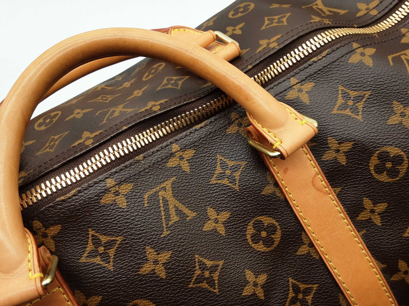 Louis Vuitton Keepall Brown Monogram Coated Canvas Duffle Bag Do1224rxzde