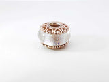 Pandora Iridescent Murano Glass Charm In 14k Rose Gold-plating 4.3g Fw0926rdu