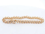 Diamond Tennis Bracelet In 14k Yellow Gold 13.4 Grams 6.75 Inch Eb0924ixzdu