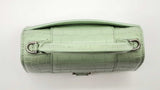 Balenciaga Hourglass Xs Mint Green Croc Embossed Leather Crossbody Lhrxzde