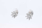 0.52cttw Diamond Stud Earrings In 14k White Gold 1.5 Grams Eb0126lixdu