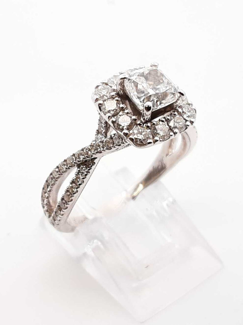 Neil Lane 1.7 Cttw Diamond & 14k White Gold Ring 4.7 Grams Size 8 Fw0425lrzxdu