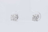 0.9cttw Diamond Stud Screwback Earrings In 14k White Gold 0.8 Grams Eb0926lwxsa