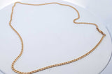 14k Yellow Gold Link Chain Necklace 12 Grams 22.5 Inch Eb0426lxxzde