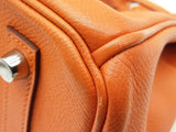 Hermes Birkin 30 Orange Epsom Palladium Handbag Do0325lxzxzde