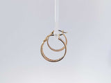 18k Yellow Gold Hoop Earrings 3 Grams Aa0825lpzsa