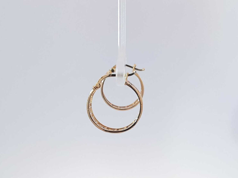 18k Yellow Gold Hoop Earrings 3 Grams Aa0825lpzsa