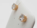 3.08 Cttw Lab Grown Diamonds 14k Yg 1.5g Screw Back Stud Earrings Do0726rrxde