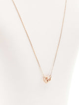 14k Rose Gold Linked Circles Pendant Necklace 2.2 Grams 18.5 Inch Fw0926lwzdu