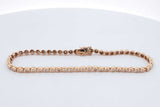 1.68cttw Diamond Tennis Bracelet 18k Yellow Gold 8.7 Grams 7.5 Inch Eb0626llxzdu