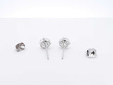 2.0 Cttw Lab Grown Diamond & 14k White Gold Stud Earrings 1.1 Grams Fw0723srxdu