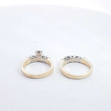 14k Yellow Gold 1.32ctw Diamond Ring Set Size 5.25, 8.75 Grams Hs0124lxzxsa