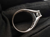 1.56 Cttw Diamond & 18k White Gold Engagement Ring 5.9 Grams Size 6 Fw0225lixzdu