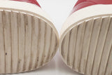 Giuseppe Zanotti Kriss Red Leather Dual Zip Sneakers Size 48 Eb0825lrxsa
