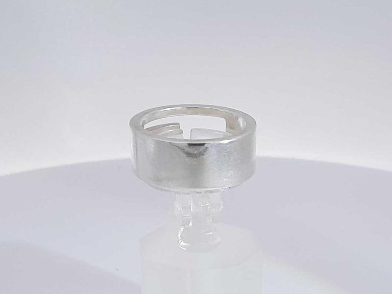 Gucci Double G Silver Ring 7.2 Grams Size 10 Aa0725ezsa