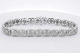 7.82cttw Diamond Tennis Bracelet 10k White Gold 26.3 Grams 8.5 Inch Eb0726lrxzsa
