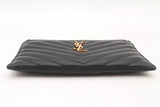 Ysl Saint Laurent Grain De Poudre Monogram Bill Pouch Sd0725ozxsa