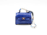 Mini Luxury Bag Charm In Royal Blue Fw0725edu