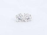 Lab Grown Diamond 4.09ctw Srcewback Stud Earrings In 14k White Gold Eb0421soxosa