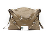 Givenchy Voyou Shoulder Bag In Dark Khaki Tumbled Leather Fw0925pzxdu