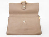 Chloe Faye Taupe Beige Gray Suede Leather Chain Clutch Do0925crde