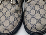 Gucci Gg Supreme Monogram Horsebit Slippers Uk Size 11 Eb0926oxzsa