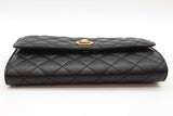 Versace Medusa Quilted Black Leather Wallet With Chain Eb0226oxzde