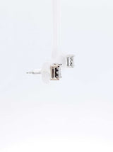 0.18 Cttw Diamond & 14k White Gold Illusion Set Stud Earrings 1 Gram Fw0826lwxdu