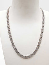 20.0 Cttw Natural Diamonds 10k Gold 31.6g Cuban Chain 16.5 In Do0226wxzxde
