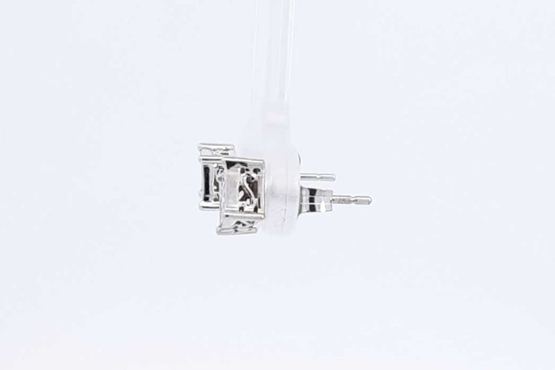 Approx. 0.36ctw Diamond Stud Earrings In 14k White Gold 1.2 Grams Eb1224crdu