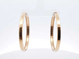 14k Yellow Gold Classic Hoop Earrings 6.1 Grams Fw0326wxzdu