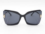Tom Ford Gia Butterfly Sunglasses In Black Acetate With Grey Lenses Fw0726lordu