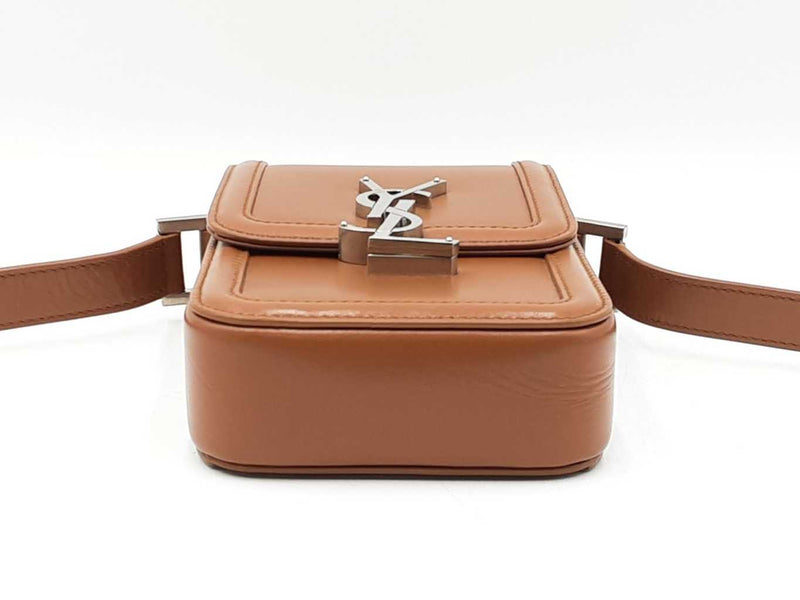 Yves Saint Laurent Mini Solferino Satchel In Brown Leather Fw0925exzdu