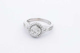 0.51cttw Diamond Ring In 10k White Gold 3.9 Grams Size 7 Eb0726oordu