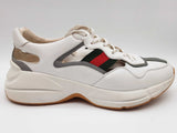 Gucci 657977 Rhyton Cut Out White Web Shoes Size Gucci/ Uk 11 Mens Do0325oxzde