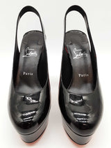 Christian Louboutin Movida Sling 130 Black Pumps Size Eu 39.5 Do0125lrxde