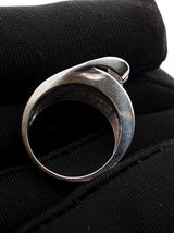 1.13 Cttw Diamond & 14k White Gold Multi-row Cocktail Ring 7.9 Grams Size 7 Fw0726rrxdu