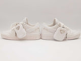Prada X Addidas Forum Low Triple White Sneakers Size 7.5 Us Sd0725lrzde