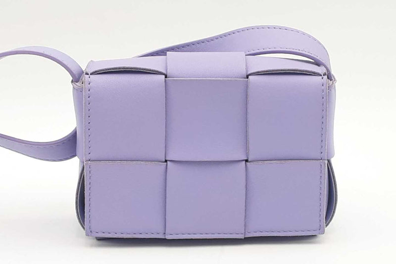 Bottega Veneta Wisteria Purple Intrecciato Mini Cassette Crossbody