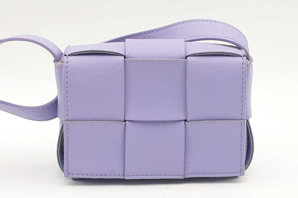 Bottega Veneta Wisteria Purple Intrecciato Mini Cassette Crossbody
