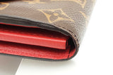 Louis Vuitton Monogram Canvas & Red Leather Pallas Wallet Eb0926lxzsa