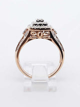 Keepsake 0.48 Cttw Diamond & 10k Gold Halo Ring 5.4 Grams Size 8.5 Fw0725orxdu