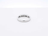 1.0 Ctw Channel-set Diamond & 18k White Gold Ring 4 Grams Size 5 Fw0925osrdu